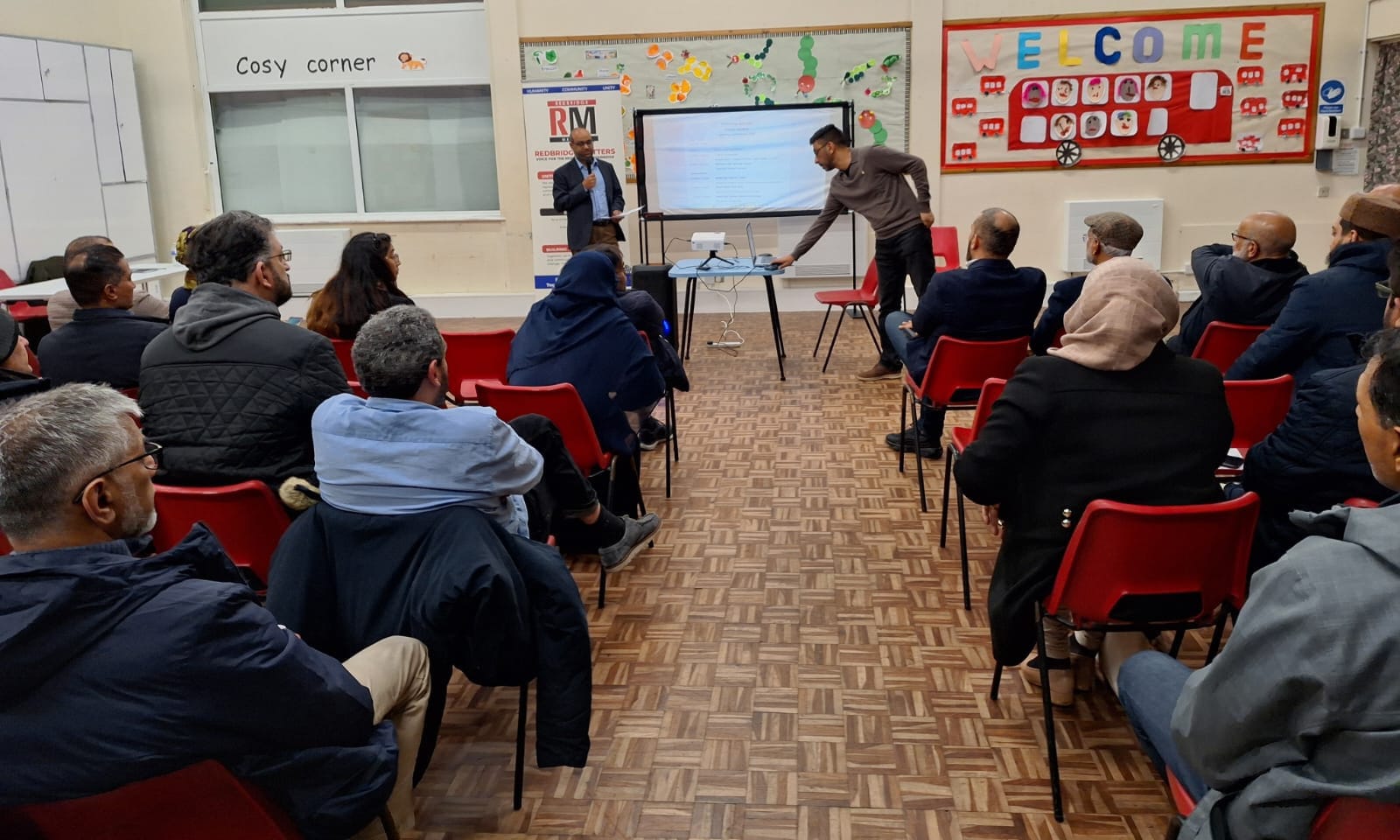 Ilford townhall protest